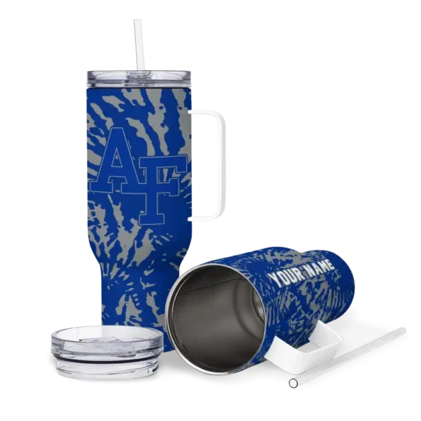 custom air force falcons burst swirl blue curved tumbler high quality.webp
