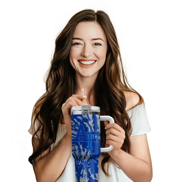 custom air force falcons burst swirl blue curved tumbler premium grade.webp