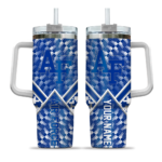 custom air force falcons chevron angle blue curved tumbler best selling.webp