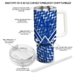 custom air force falcons chevron angle blue curved tumbler best selling.webp