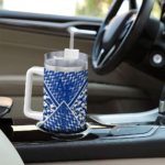 custom air force falcons chevron angle blue curved tumbler best selling.webp
