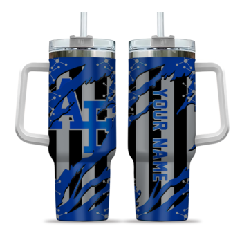 custom air force falcons claw cut blue black curved tumbler best selling.webp