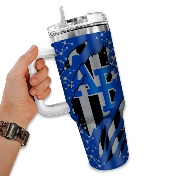 custom air force falcons claw cut blue black curved tumbler fashion forward.webp