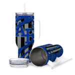 custom air force falcons claw cut blue black curved tumbler best selling.webp
