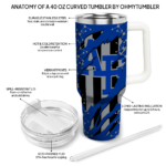 custom air force falcons claw cut blue black curved tumbler best selling.webp