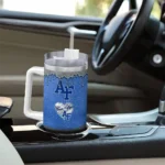 custom air force falcons heart helmet motif blue curved tumbler best selling.webp