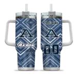 custom akron zips bold diamonds blue curved tumbler best selling.webp