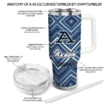 custom akron zips bold diamonds blue curved tumbler best selling.webp