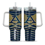 custom akron zips chevron layers blue curved tumbler best selling.webp