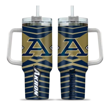 custom akron zips chevron layers blue curved tumbler best selling.webp
