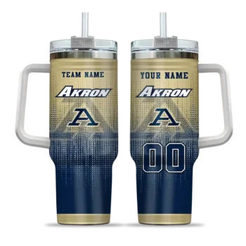 custom akron zips gradient dots blue curved tumbler best selling.webp