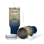 custom akron zips gradient dots blue curved tumbler best selling.webp