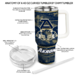custom akron zips honey streaks blue curved tumbler best selling.webp