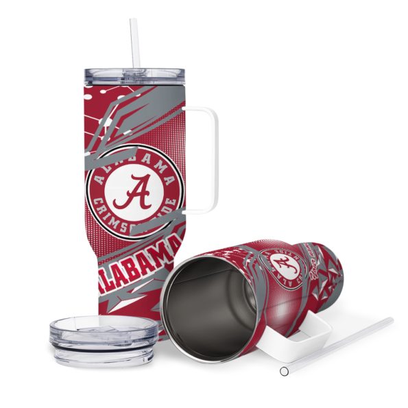 custom alabama crimson tide abstract paths crimson curved tumbler high quality.webp