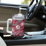 custom alabama crimson tide abstract paths crimson curved tumbler best selling.webp
