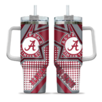 custom alabama crimson tide arrow burst crimson curved tumbler best selling.webp