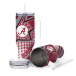 custom alabama crimson tide arrow burst crimson curved tumbler best selling.webp