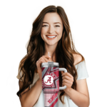 custom alabama crimson tide arrow burst crimson curved tumbler best selling.webp