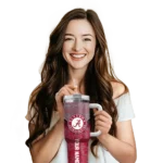 custom alabama crimson tide chevron stripe crimson curved tumbler best selling.webp