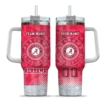 custom alabama crimson tide geometric prism crimson curved tumbler best selling.webp