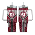 custom alabama crimson tide leopard zipper crimson curved tumbler best selling.webp
