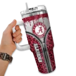 custom alabama crimson tide leopard zipper crimson curved tumbler best selling.webp