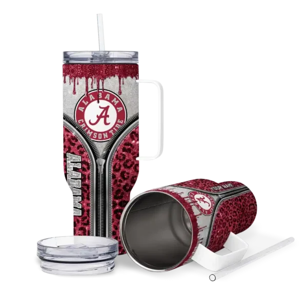 custom alabama crimson tide leopard zipper crimson curved tumbler high quality.webp