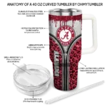 custom alabama crimson tide leopard zipper crimson curved tumbler best selling.webp