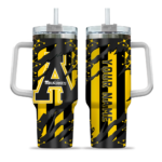 custom appalachian state mountaineers claw cut black curved tumbler best selling.webp