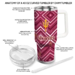 custom arizona state sun devils bold diamonds maroon curved tumbler best selling.webp