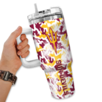 custom arizona state sun devils camo mashup maroon white curved tumbler best selling.webp
