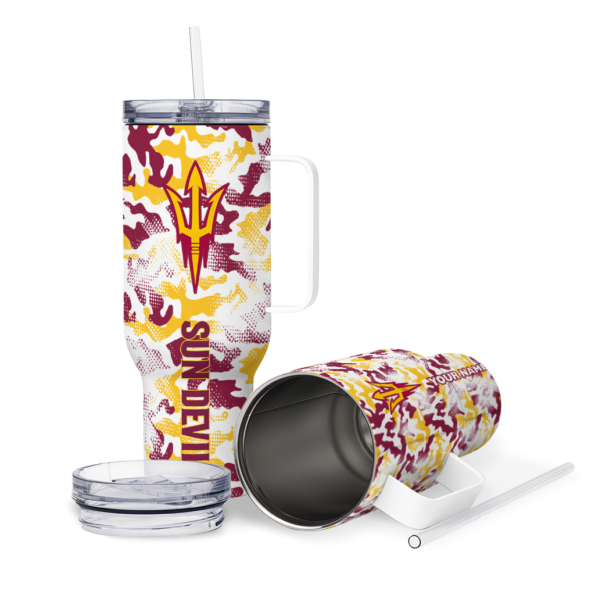 custom arizona state sun devils camo mashup maroon white curved tumbler high quality.webp
