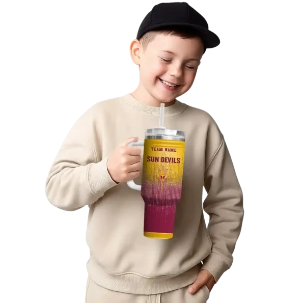custom arizona state sun devils gradient dots maroon curved tumbler latest model.webp