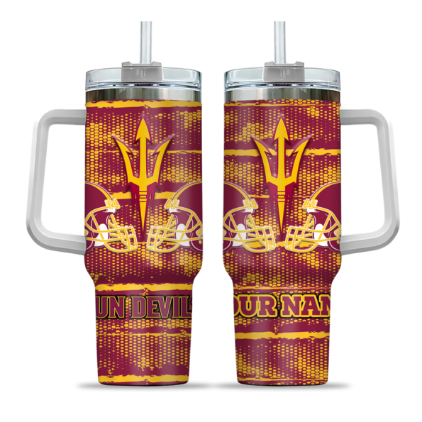 custom arizona state sun devils honey streaks maroon curved tumbler best selling.webp