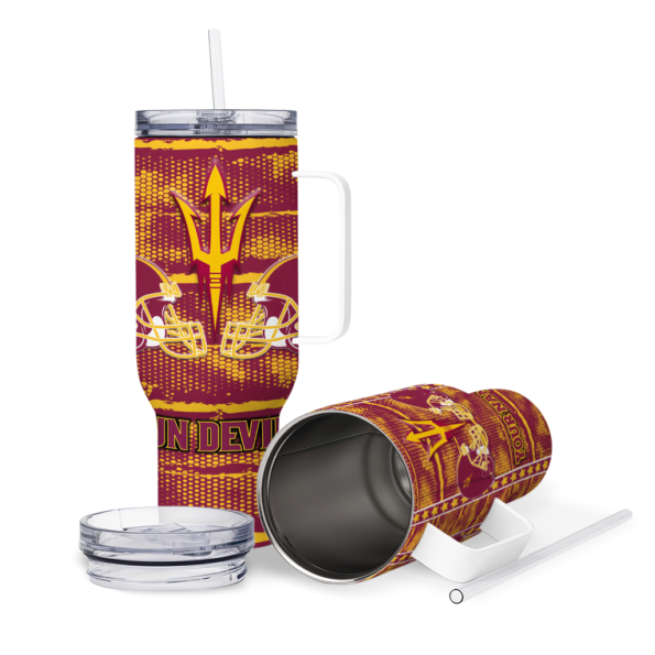 custom arizona state sun devils honey streaks maroon curved tumbler high quality.webp