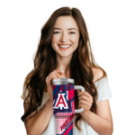 custom arizona wildcats arrow burst red curved tumbler best selling.webp