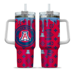 custom arizona wildcats bullseye drips red curved tumbler best selling.webp