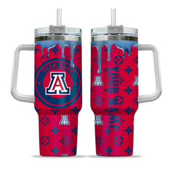 custom arizona wildcats bullseye drips red curved tumbler best selling.webp