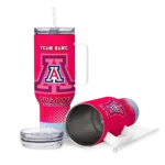 custom arizona wildcats geometric prism red curved tumbler best selling.webp