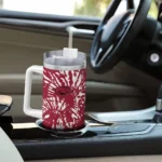 custom arkansas razorbacks burst swirl red curved tumbler best selling.webp