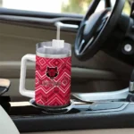 custom arkansas state red wolves bold diamonds scarlet curved tumbler best selling.webp