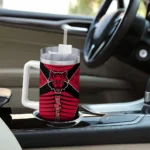 custom arkansas state red wolves chevron layers scarlet curved tumbler best selling.webp