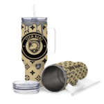 custom army black knights bullseye drips gold curved tumbler best selling.webp