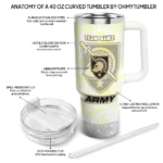 custom army black knights geometric prism gold curved tumbler best selling.webp