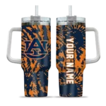 custom auburn tigers burst swirl navy blue curved tumbler best selling.webp