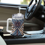 custom auburn tigers chevron angle navy blue curved tumbler best selling.webp