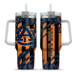 custom auburn tigers claw cut navy blue black curved tumbler best selling.webp