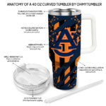 custom auburn tigers claw cut navy blue black curved tumbler best selling.webp