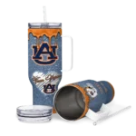 custom auburn tigers heart helmet motif navy blue curved tumbler best selling.webp