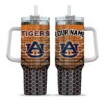 custom auburn tigers hex texture navy blue curved tumbler best selling.webp